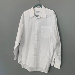 Christian Dior Men's White Button Down Dress Shirt